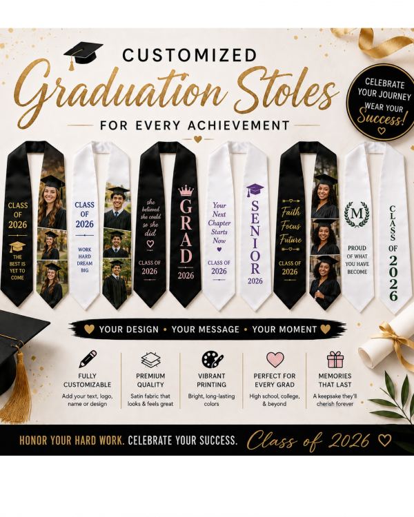 Custom Graduation Stole